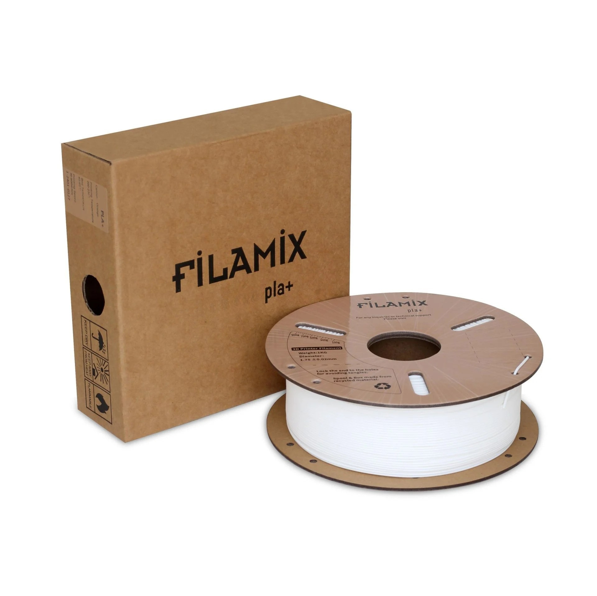 Filamix Beyaz PLA+ Filament 1.75 mm 1000 Gr