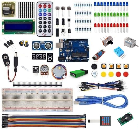 Arduino Uno R3 Full Başlangıç Seti Kutulu 40 Parça 160 Adet Set