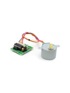 28 BYJ-48 Redüktörlü Step Motor ve ULN2003 Step Motor Sürücü Kartı Yeşil