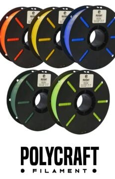 Polycraft 5'li Paket PLA HQ (Plus) Filament - Karışık Renkler