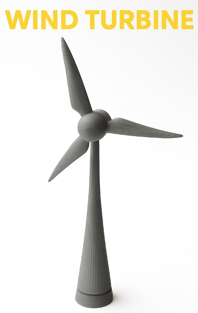 Rüzgar Türbini Kit Card - Eğitici Deney Seti