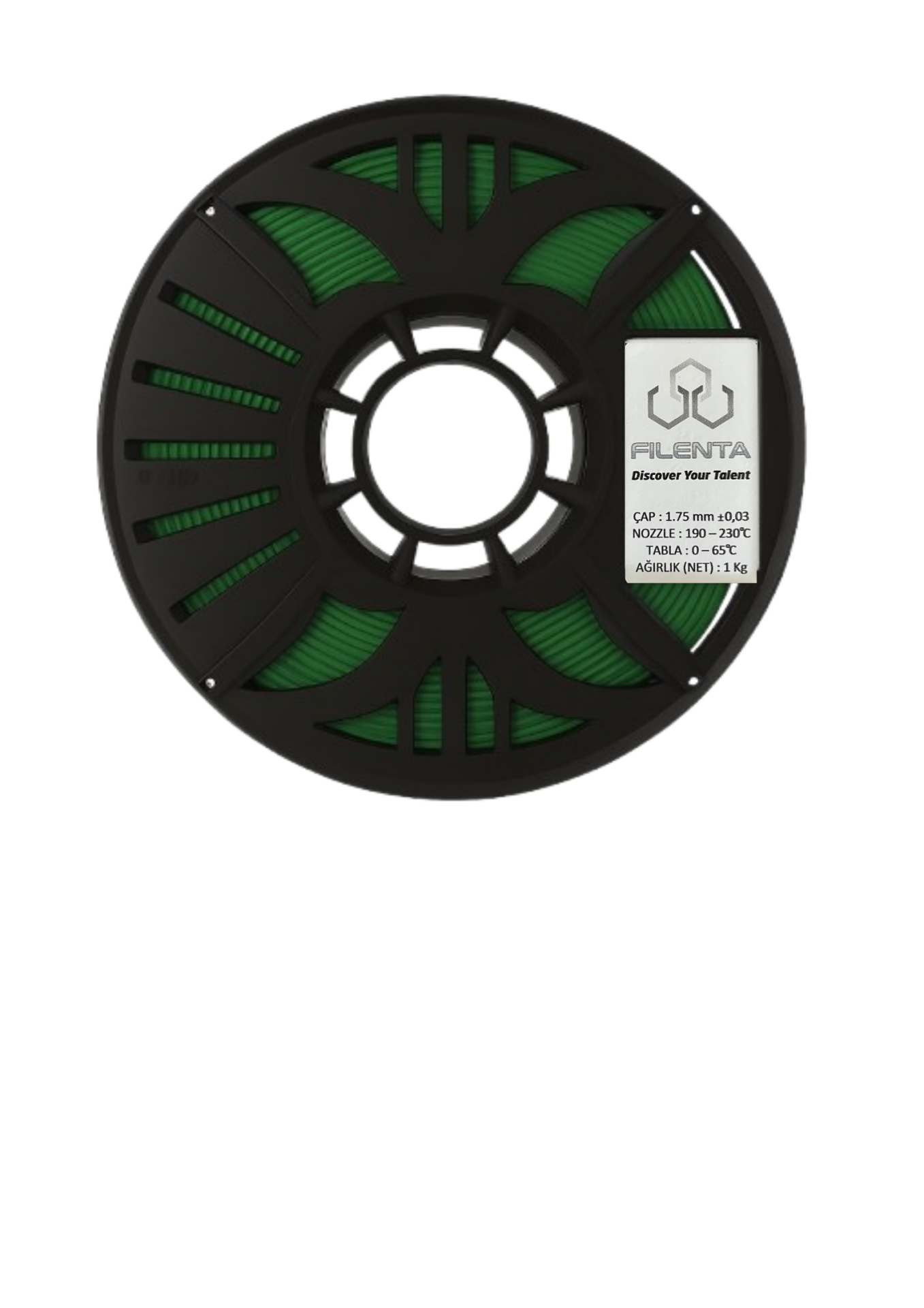 Filenta Yeşil Hyper Pla Filament 1.75mm 1Kg