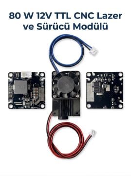 LT-80W 12V TTL Yakıcı CNC Lazer ve Sürücü Modülü