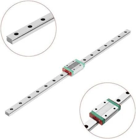 MGN15 Lineer Ray Kızak 400mm - MGN15H Bilyalı Rulman Blok