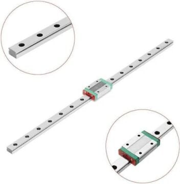 MGN15 Lineer Ray Kızak 400mm - MGN15H Bilyalı Rulman Blok