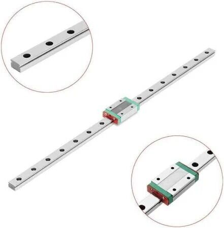 MGN15 Lineer Ray Kızak 400mm - MGN15H Bilyalı Rulman Blok