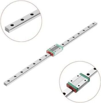 MGN15 Lineer Ray Kızak 400mm - MGN15H Bilyalı Rulman Blok
