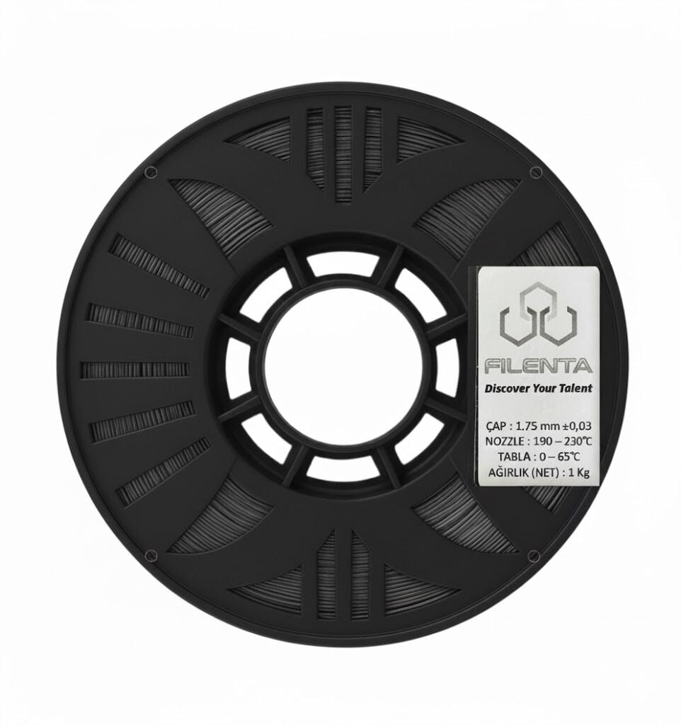 Filenta Antrasit Gri Pla Premium Filament 1.75mm 1Kg