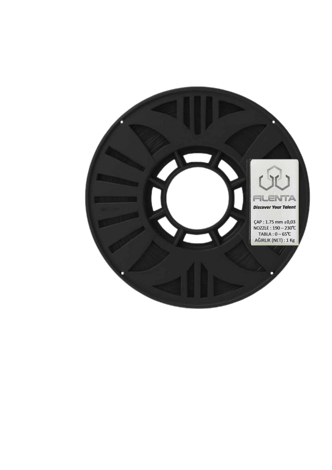 Filenta Antrasit Gri Pla Premium Filament 1.75mm 1Kg