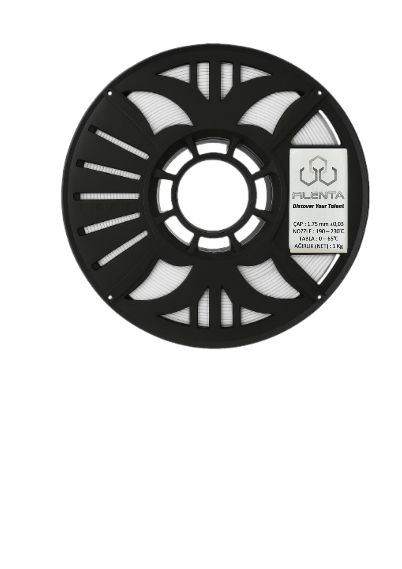 Filenta Sedef Beyaz Pla Premium Filament 1.75mm 1Kg
