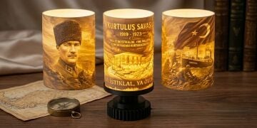 Kurtuluş Savaşı Temalı Premium Masa Lambası
