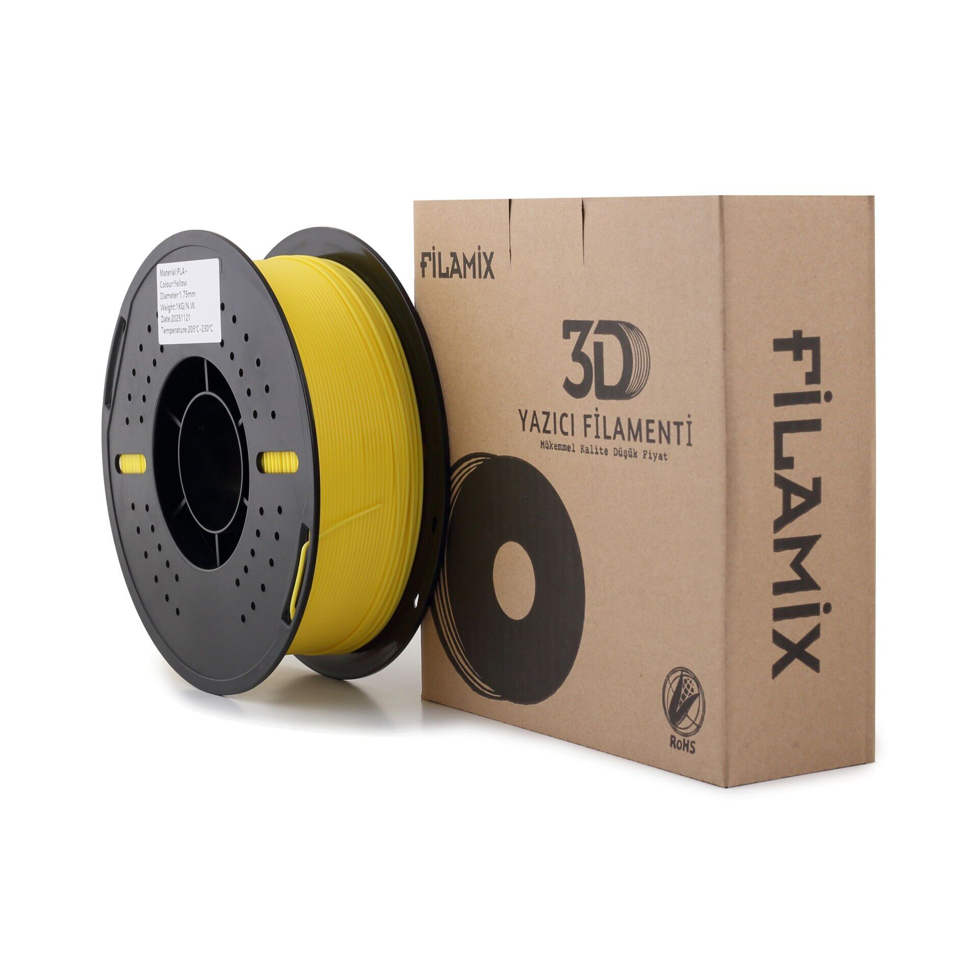 Filamix Sarı PLA Filament 1.75 mm 1000 Gr.