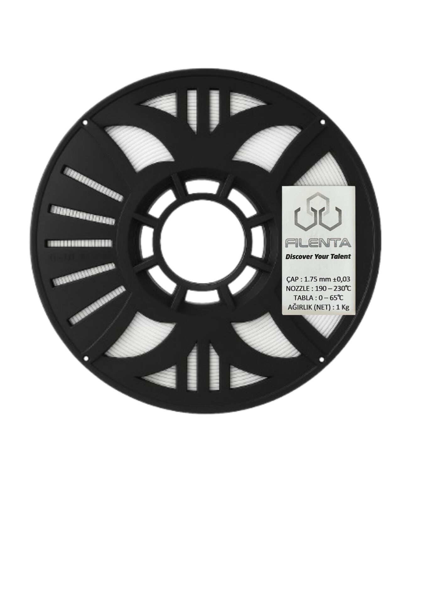 Filenta Beyaz Petg Filament 1.75mm 1Kg