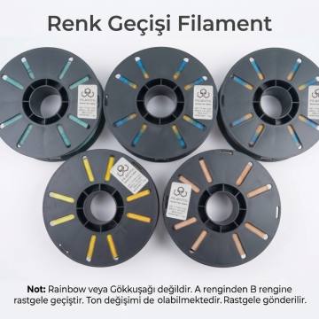 Filenta Renk Geçişi Pla Premium Filament 1.75 mm 1kg
