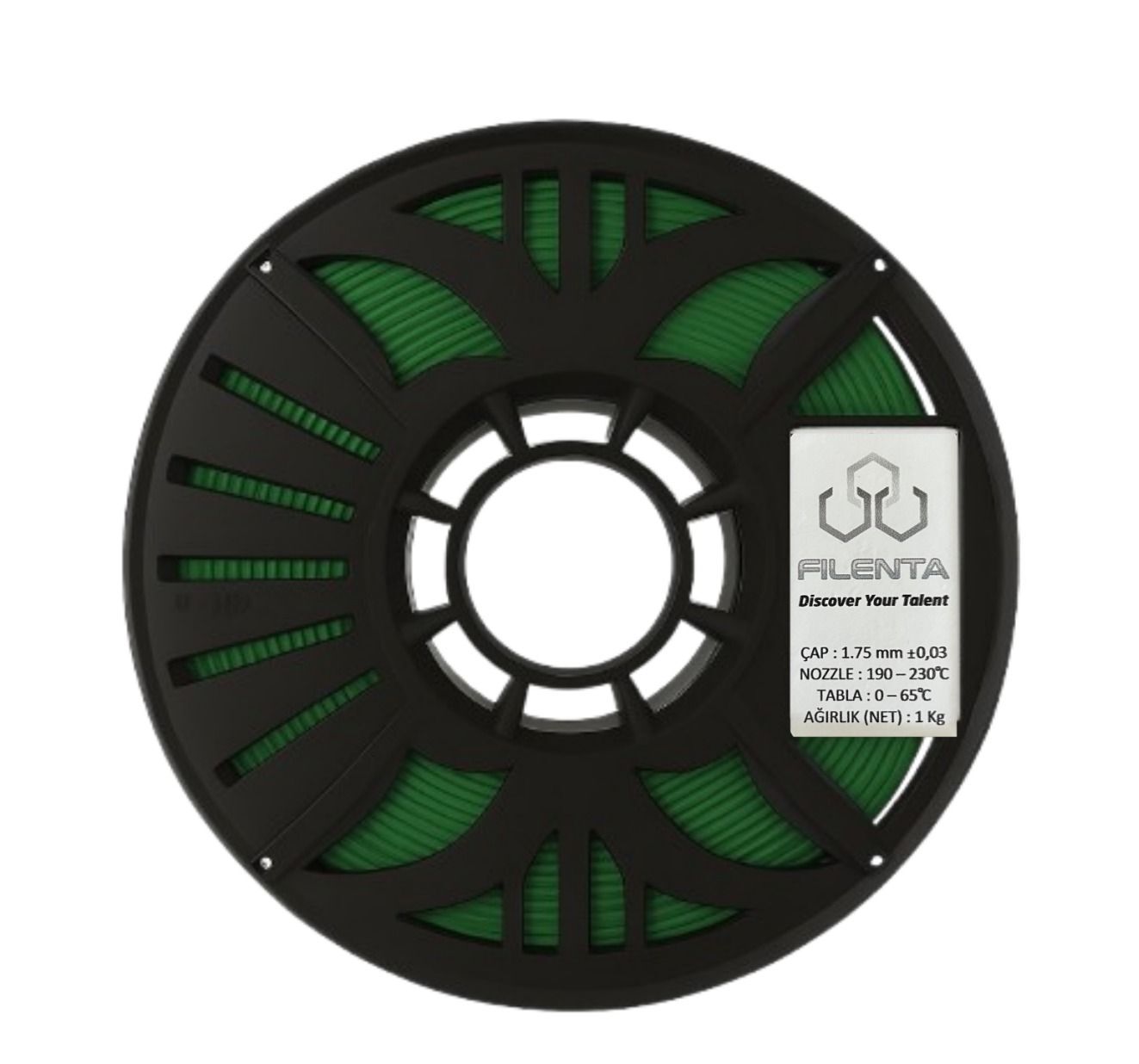 Filenta Yeşil Petg Filament 1.75mm 1Kg