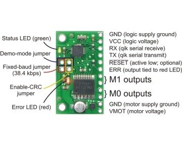 Çift Motor Kontrol Kartı Qik 2s9v1