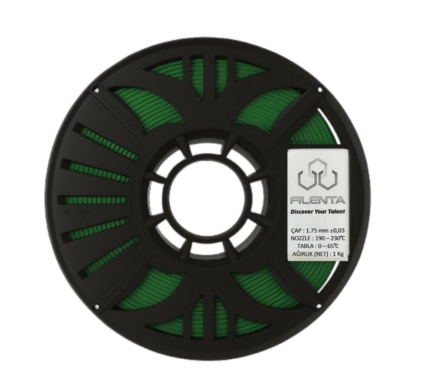 Filenta Mint Yeşil Pla Premium Filament 1.75mm 1Kg
