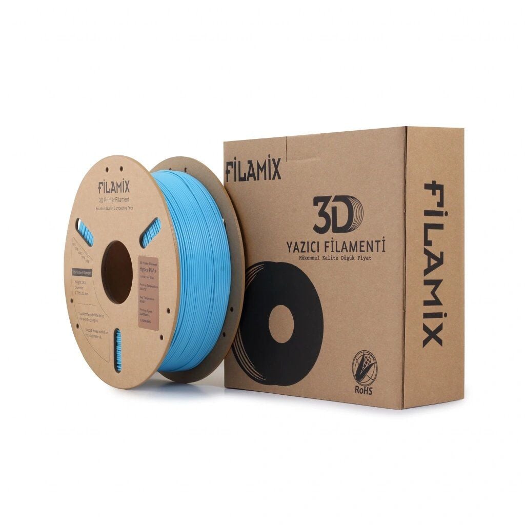 Filamix Gök Mavi Silk PLA Filament 1.75 mm 1000 Gr.