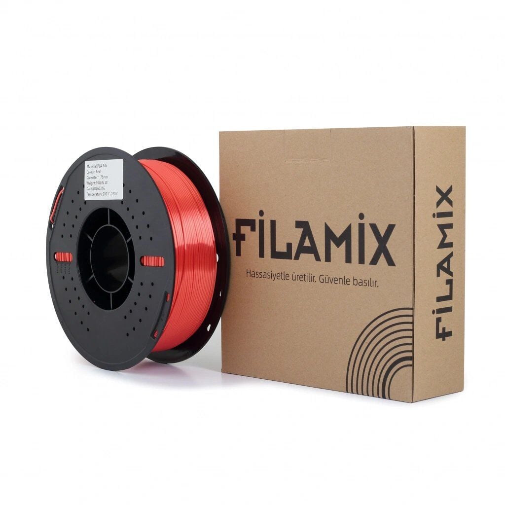 Filamix Kırmızı Silk PLA Filament 1.75 mm 1000 Gr.