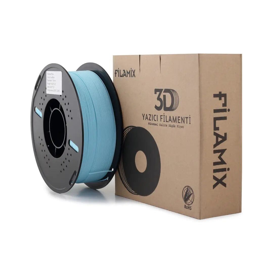 Filamix Buz Mavi Mat PLA Filament 1.75 mm 1000 Gr.
