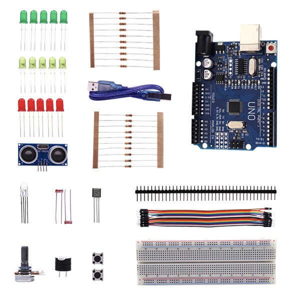 Arduino Uno Başlangıç Kiti Eğitim Seti Kutulu (Örnek Ders)