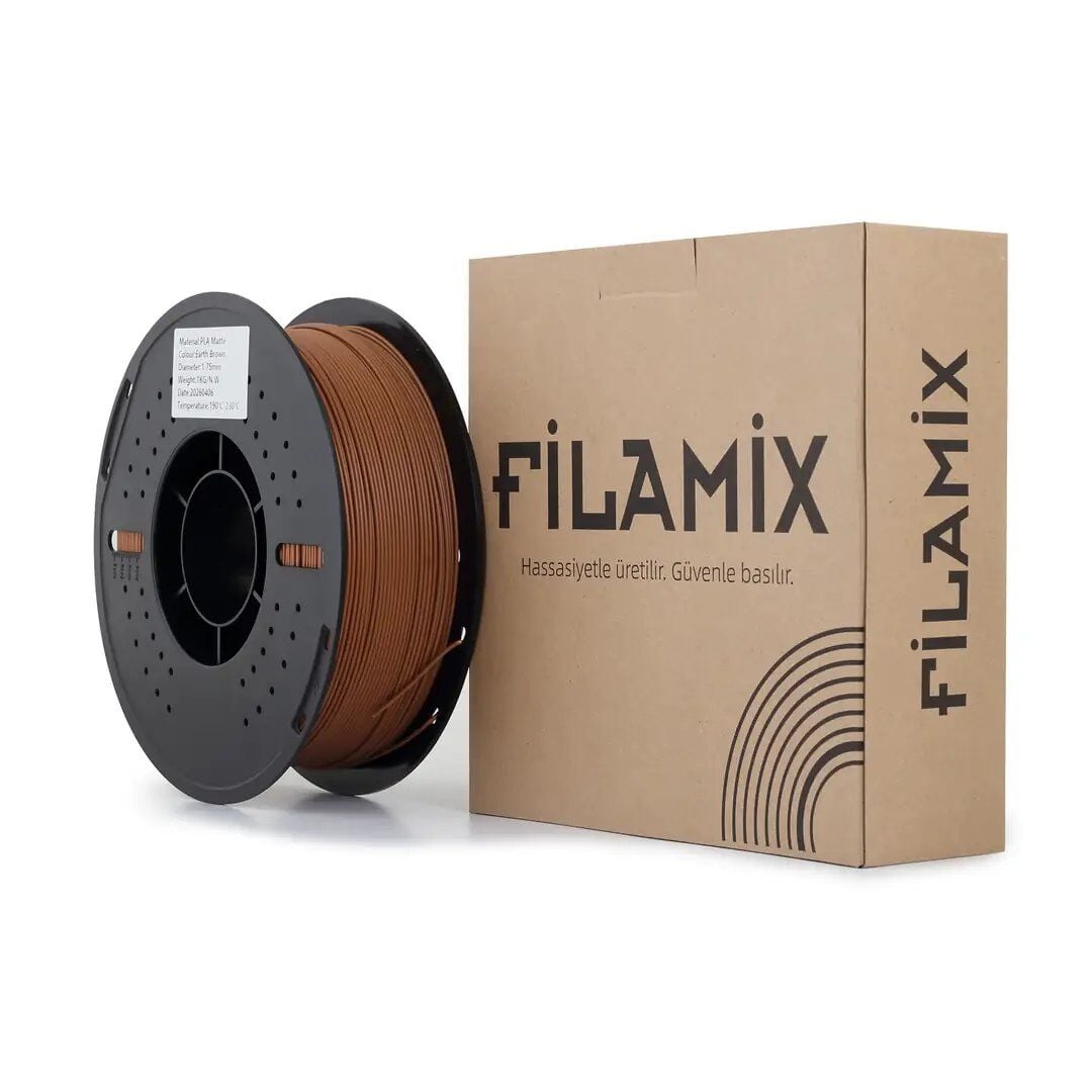 Filamix Toprak Rengi Mat PLA Filament 1.75 mm 1000 Gr.