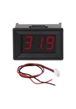 2 Kablolu Dijital Voltmetre 0.36 inç DC 2.4-30V