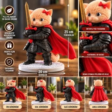Cat Knight Siyah 25cm.