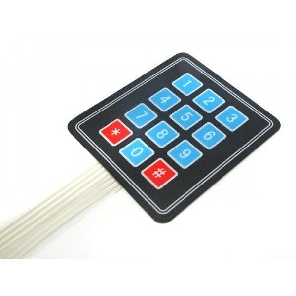Keypad 4x3 -12 Buton Membran Tuş Takımı