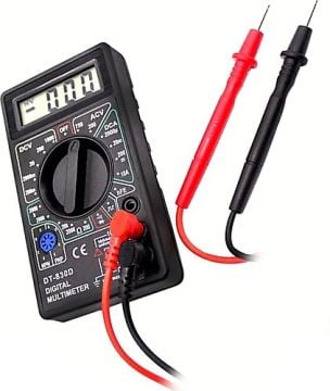 Multimetre Voltmetre Dijital Cep tipi DT-830D Siyah