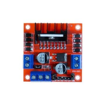 Voltaj Regulatörlü Çift Motor Sürücü Kartı L298N